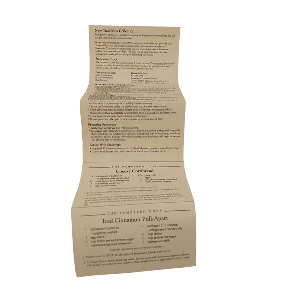 The Pampered Chef Stoneware Crock Blue New Traditions Collection #1313 Heritage - Picture 9 of 10